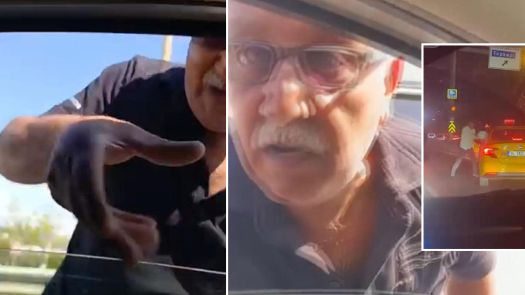 İstanbul'da Trafik Magandası Kameralara Yansıdı! Otomobili Yumrukladı