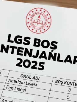 LGS Boş Kontenjan Sorgulama 2025: MEB e-Okul ile LGS Kontenjanları ve Lise Taban Puanları Açıklandı mı?