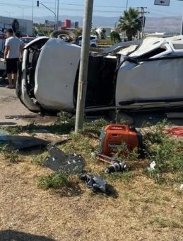 Manisa'da Feci Kaza! Ambulans Takla Attı: 1 Ölü, 6 Yaralı