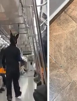 Metroda Tavşan Kostümü ve Tüfekle Dolaşan Kişi: Sosyal Medyada Gündem Olan Görüntülere Maskeli Parti Açıklaması!