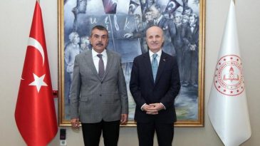 Milli Eğitim Bakanı Tekin, Y&Ouml;K Başkanı &Ouml;zvar'ı Başarıyla Ağırladı