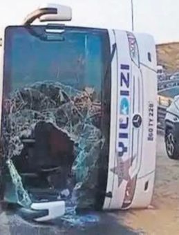 Otobüs Şoförü Kaza Sonrasında Suçu Asfalta Yıktı