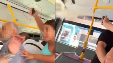 Otob&uuml;ste Ortalığı Karıştıran Kavga! Şof&ouml;re Biber Gazı Sıktı