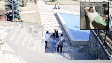Parkta Uyarı Yapan Muhtar Bı&ccedil;aklı Saldırıya Uğradı: O Anlar G&uuml;venlik Kamerasında