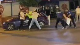 Polise Ceza Kesilirken Saldırı Anları Kamerada