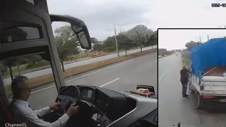 Samsun'da 2 kişinin öldüğü otobüs kazasının dehşet görüntüleri ortaya çıktı