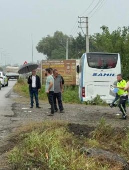 Samsun'da Yolcu Otobüsü Kaza Yaptı: Yaralılar Var
