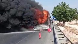 Şanlıurfa’da Otobüs Yangını: Yolcular Son Anda Kurtarıldı!