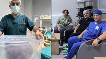 Şikayet &Uuml;zerine Hastaneye Gitti! Ameliyatla 9 Kiloluk Kitle &Ccedil;ıkarıldı