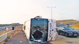 Şoför suçu asfalta attı
