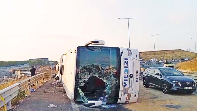 Şoför suçu asfalta attı