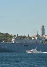 TCG Anadolu Teknofest Mavi Vatan için İstanbul Boğazı’nda! Dosta güven düşmana korku veren tablo