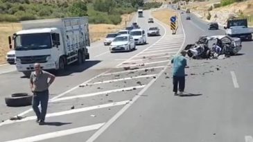 Trafik Kazasında S&uuml;r&uuml;c&uuml; ve Eşi Hayatını Kaybetti
