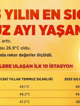Türkiye, Son 55 Yılın En Sıcak Temmuz Ayını Geride Bıraktı