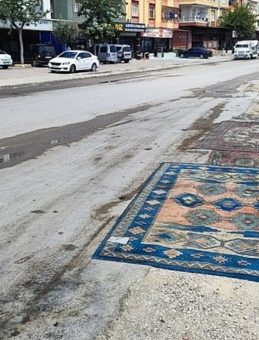 Umudu Kestim Yola Halı Serdiler