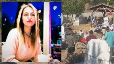 Yoldaki &ouml;l&uuml; k&ouml;peğe &ccedil;arpmamak i&ccedil;in manevra yapan Sibel &ouml;ğretmen, son yolculuğuna uğurlandı