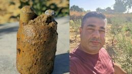 Zeytin Bahçesinde Tarihi Bir Keşif: Top Mermisi Bulundu