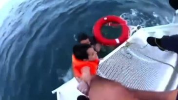 6 Yaşındaki &Ccedil;ocuğun 1200 Metre A&ccedil;ıkta Kurtarılması Kameralarda