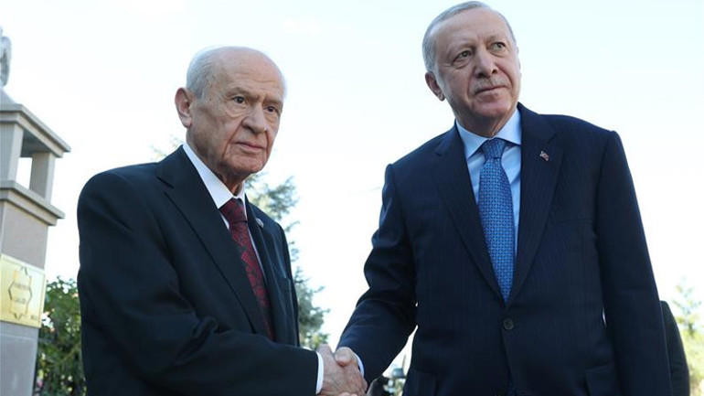 Cumhurbaşkanı Erdoğan ve Bahçeli görüşmesi