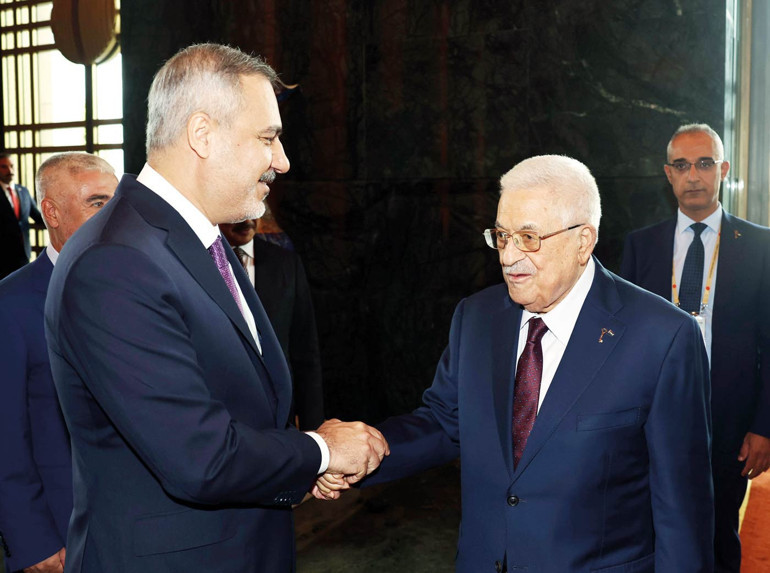 Mahmud Abbas ve Erdoğan Görüşmesi