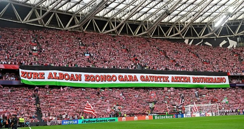 Athletic Bilbao Taraftarlarından Filistin'e Destek!