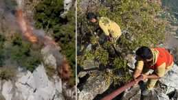 Bartın'da Korku Dolu Anlar Kamerada! Orman İşçileri, Alevlerden Son Anda Kurtuldu