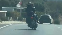 Bodrum’da Motosikletle Tehlikeli Yolculuk