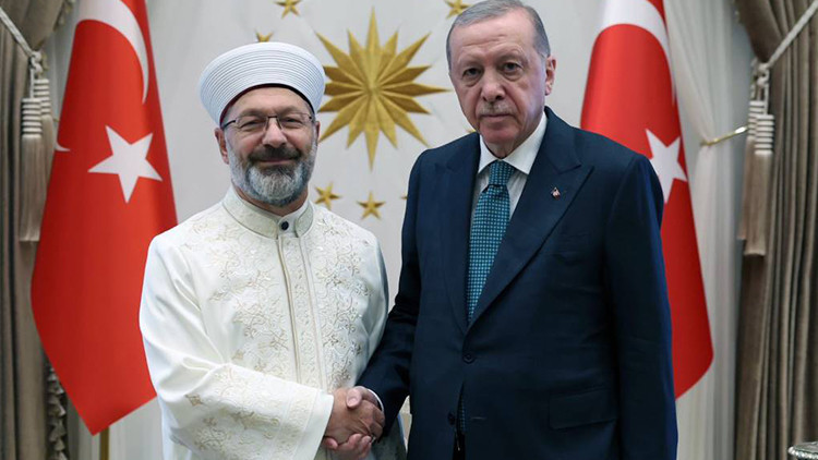 Cumhurbaşkanı Erdoğan, Ali Erbaş'ı kabul etti