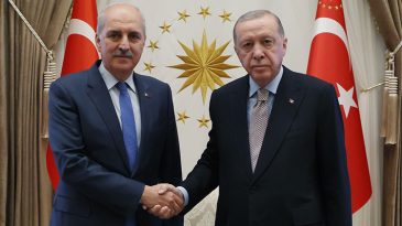 Cumhurbaşkanı Erdoğan, Numan Kurtulmuş'u Ağırladı