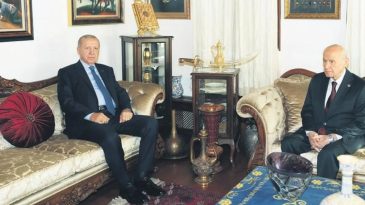Erdoğan'dan Bah&ccedil;eli'ye Ziyaret