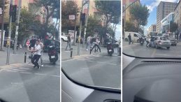 Gaziosmanpaşa'da Trafikte Yol Verme Kavgası: Sopayla Saldıranları Biber Gazıyla Kovaladı