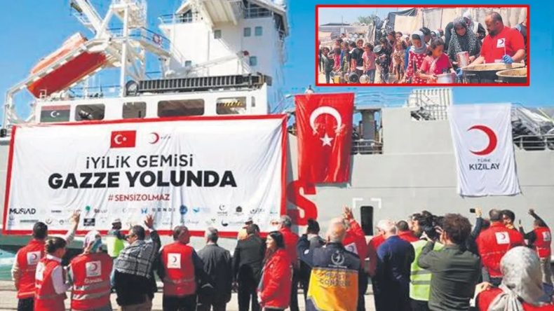 Gazzeliler için insanlığın eli de sesi de Türkiye! Bölge yardımlar hiçbir koşulda kesilmedi