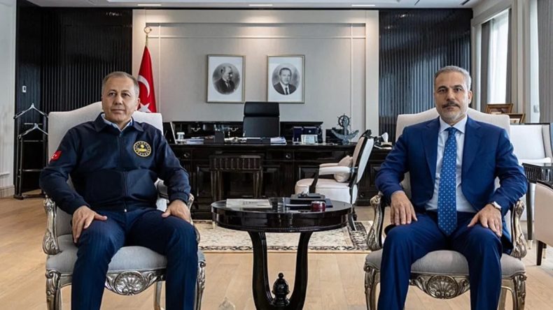 İçişleri Bakanı Yerlikaya, Bakan Fidan ile Görüştü