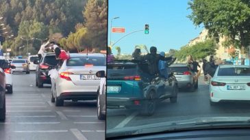 İl&ccedil;elerde D&uuml;ğ&uuml;n Coşkusu: Konvoylar Slalom Yaptı