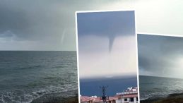 İskenderun'da Fırtına Sonrasında Hortum Görüntülendi!