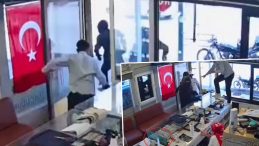 Kuyumcu, hırsızları bıçakla kovaladı! Hatay'daki soygun girişimi kamerada