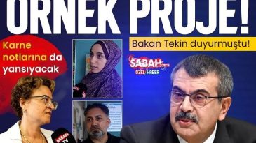 Milli Eğitim Bakanı Yusuf Tekin Duyurdu! Meslek Lisesinden &Ouml;rnek Proje