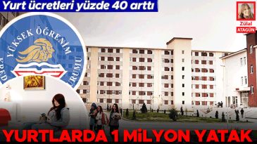 Yurt &Uuml;cretleri Y&uuml;zde 40 Artış G&ouml;sterdi… Yurtlarda 1 Milyon Yatak Kapasitesi
