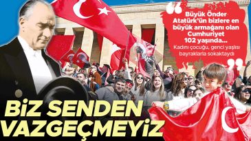 102. Yıl Coşkusuyla Kutladık: Cumhuriyet Sevdası Y&uuml;kseliyor