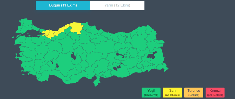 Sarı Kodlu Uyarı