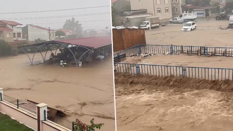 Sular altında kalan bahçe
