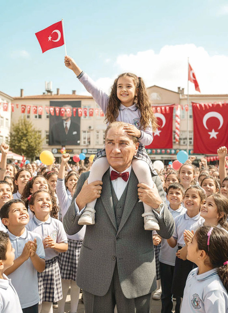 Atatürk ile çocuklar
