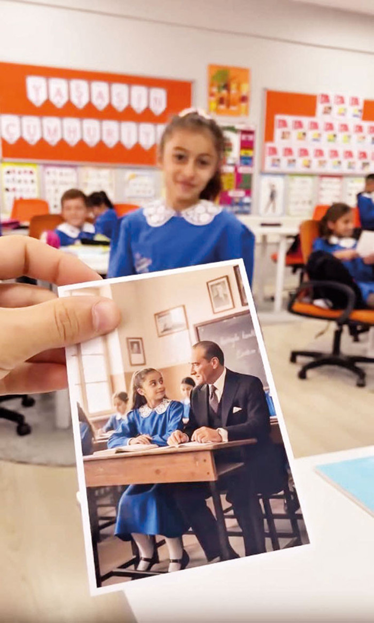 Atatürk ile öğrenciler