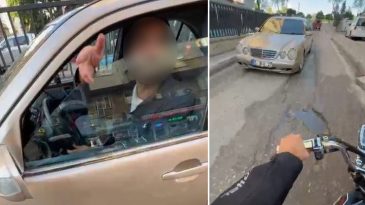 Adana'da aracıyla ters y&ouml;nden girdi! S&ouml;zleri 'pes' dedirtti: 'Canından olma bekle'
