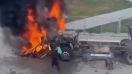 Adana'da Park Halindeki Kamyon Korku Dolu Anlar Yaşattı: Aniden Alev Aldı!