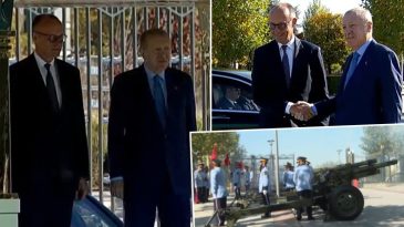 Almanya Başbakanı Merz Ankara'da… Cumhurbaşkanı Erdoğan resmi t&ouml;renle karşıladı