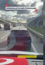 Ambulansa Yol Vermeyen Şahıs Yakalandı: Para Cezası Kesildi