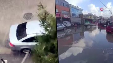 Ankara'da Dolu Yağışı Başladı! Sokaklar G&ouml;ldeniz Olunca Vatandaş Balık Tutmaya &Ccedil;ıktı | Minare Devrildi, &Ccedil;atılar U&ccedil;tu! Valilikten Kritik Uyarı Geldi