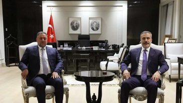 Bakan Fidan, Irak Egemenlik İttifakı Lideri Han&ccedil;er&rsquo;i Ağırladı