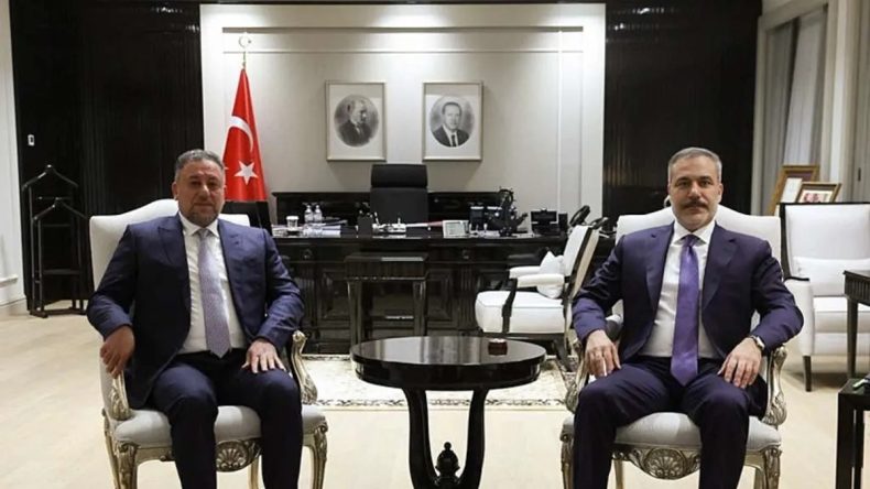 Bakan Fidan, Irak Egemenlik İttifakı Lideri Hançer’i Ağırladı